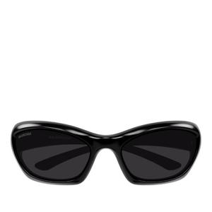 발렌시아가 캣아이 볼드 글로시 선글라스 BB0463S 001 BLACK GR