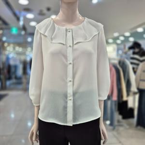 [케네스레이디]프릴 네크 블라우스 EVWBLQD970_BP