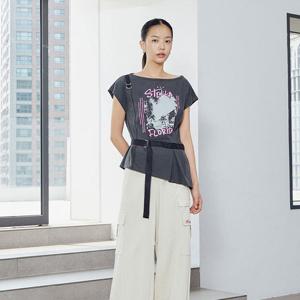 [에고이스트][CAPSULE LINE] 벨티드 그래픽 티셔츠 ER3CH760