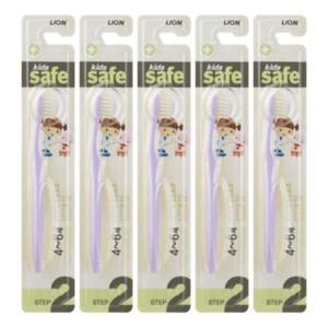 어린이칫솔 키즈세이프 칫솔 2단계 5개입 4~6세