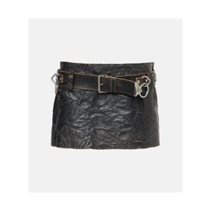 프라다 벨티드 레더 미니스커트 P01009257