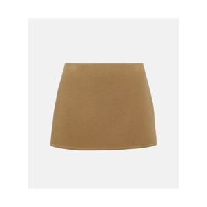 프라다 울 벨루어 미니스커트 P00850658