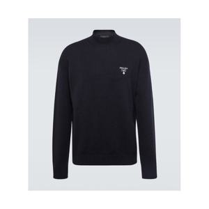 프라다 로고 캐시미어 스웨터 P00837267