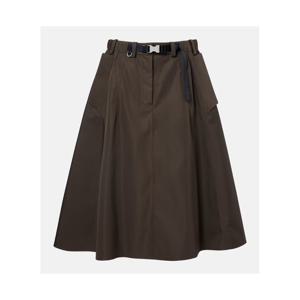 프라다 벨티드 미디 스커트 P01117226