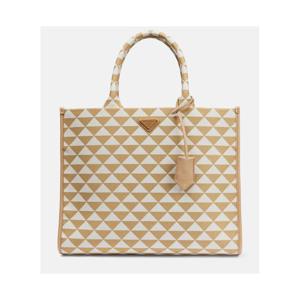 프라다 Symbole 레더 트리밍 토트 백 P00754627