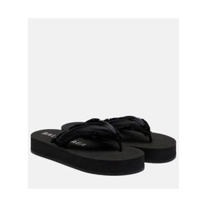 발렌시아가 Cushy 프린지 새틴 플랫폼 통 샌들 P01159683