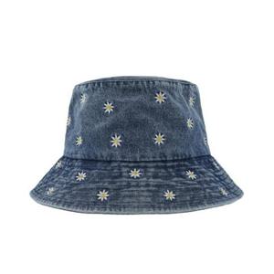 지센 HC41 플라워 패턴 데님 버킷햇 LAAPQ304BL