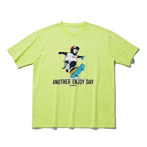 인터크루 남성 펭귄스케이드보드반팔티 ITW2TR20ALY (라이트옐로우)