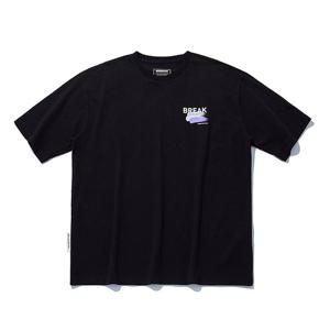 인터크루 남성 등판빅프린트붓터치반팔티 ITW2TR04ABK (블랙)