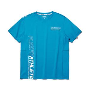 인터크루 남성 사선포인트스포티반팔티 ITW2RR02ABL (블루)