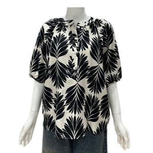 [나인스텝]야자수 정글블라우스N26NS6206