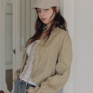 [트위]잔체크 프릴 블라우스 TOCCFBL008