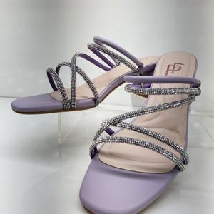 [에스콰이아]여성 양가죽 보석포인트 스트랩샌들힐 PFEMSD638gm_