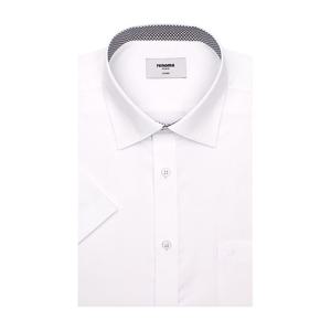 [레노마(셔츠)]린넨혼방 솔리드 일반핏 반팔 셔츠 RQUSG0220-WH