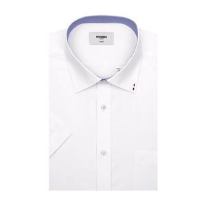 [레노마(셔츠)]린넨혼방 솔리드 일반핏 반팔 셔츠 RQUSG0203-WH