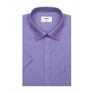 [레노마(셔츠)]린넨혼방 솔리드 일반핏 반팔 셔츠 RQUSG0207-PU