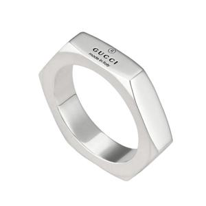 (선물포장) 구찌 트레이드마크 헥사곤 링 실버 반지 782839