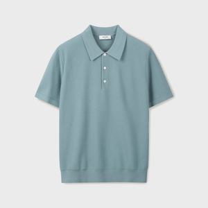 [에디션앤드지]조직감 카라넥 반팔 스웨터 2종 LSG3ET1901