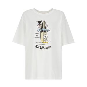 [메르시앤 에스]루니툰즈 아트웍 피그먼트 코튼 티셔츠 MC4STW3