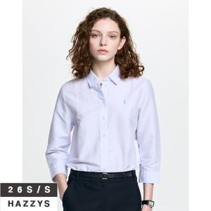 헤지스여성 HSSH6BC38 코튼린넨 7부 셔츠