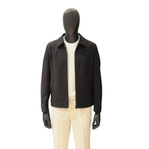 [바쏘]SS  블랙  데일리  플리츠 스판 카라넥 블루종점퍼KBGAAUA03A