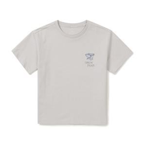 스노우피크 키즈 에어로쿨 기어 반팔티 BB S25MKFTS95 IG PB WH