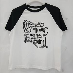 [에꼴리에][모다부평]3.5부 빈티지 프린팅 라글란티/26B3755BK_B