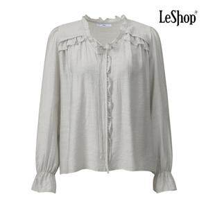 르샵  프릴 리본넥 밴딩 소매 블라우스 (BQ3BL027A)