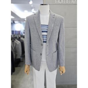 바쏘옴므 세이브존03 바쏘옴므 린넨 혼방 봄 여름 도트조직 캐주얼 자켓 WSAFA1JS60A