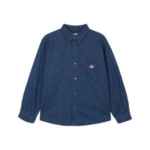 단톤 여성 레귤러 카라 셔츠 라이트 인디고 DT-B0442-LI