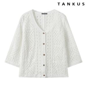 [탱커스]V넥 펀칭 뜨개 니트 긴팔 가디건 (TY2CD002L0)