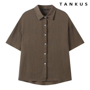 [탱커스]베이직 무지 카라넥 심플 반팔 셔츠 (TY2BL006L0)