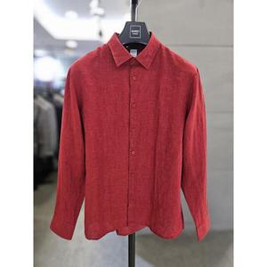 바쏘옴므 세이브존03 바쏘옴므 남성 셔츠 린넨100 긴팔 무지 남방 WSAFA1TT36A