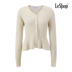 [르샵]심플 하찌 짜임 러플 가디건 BQ3KC009A