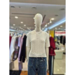 부루앤쥬디 세이브존03 부루앤쥬디 물결 꽈배기 반팔 니트 AQBBSEPO008PA