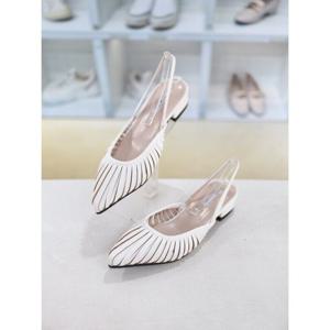 [코디엘루]포인티드 토 로우힐 여성 슬링백 샌들 3cm CDMD501308