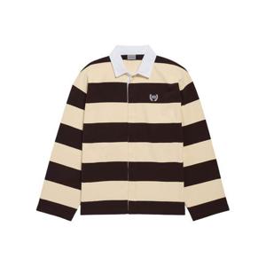 발렌시아가 반팔 셔츠 871654 TUVL5 6110 DARK BROWN BEIGE