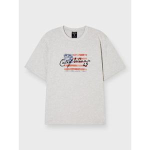 [후아유] 공용 American Flag letter T-shirt WHRPG2408U
