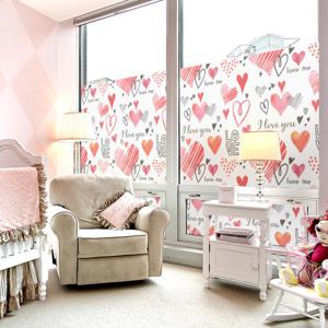 창문 시트지 칼라 안개시트지 로즐리러브01 M-H