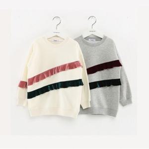 [트윈키즈][트윈키즈] 벨벳포인트 맨투맨 티(T7WT9T14)