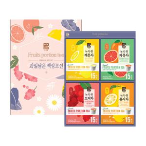 [녹차원] 과일담은 액상차포션 선물세트+쇼핑백