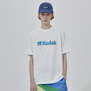 [코닥어패럴] 빅로고 에어로쿨 레귤러핏 반팔티셔츠 IVORY