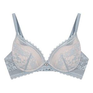 [원더브라] 여성 풀커버리지 노와이어 브라_블루그레이