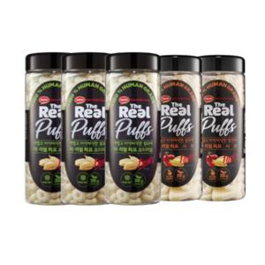 [하림펫푸드] 더리얼 퍼프 오리지널 38gx3+퍼프 사과 38gx2