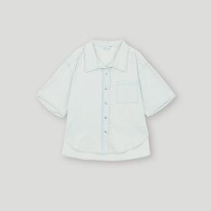 [코데즈컴바인] 포켓자수 반팔 데님셔츠 (CKB-DH501W4)