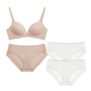 [Wonderbra] 퓨징 볼륨 노와이어 브라팬티 2종세트+팬티2종 택 1