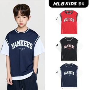 [MLB키즈 공식]26SS 스포티브 바시티 레이어드 티셔츠 (3color) 7ATSV0363