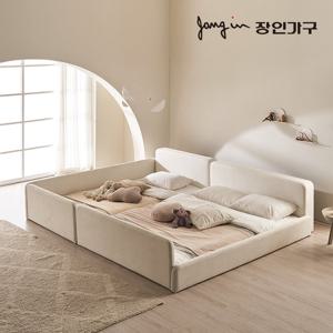 하랑 E0 패브릭 볼드헤드 패밀리침대 SS+SS 데이베드형 프레임