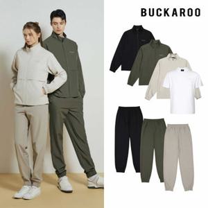 버커루 우븐 트레이닝세트 남녀공용 택1(자켓+팬츠+반팔티)