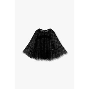 보브 VOV 레이스 디테일 백 슬릿 블라우스 (7114360A231)